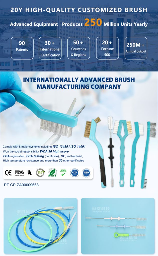 Medical Surgical Autoclavable Instrument Cleaning Brush