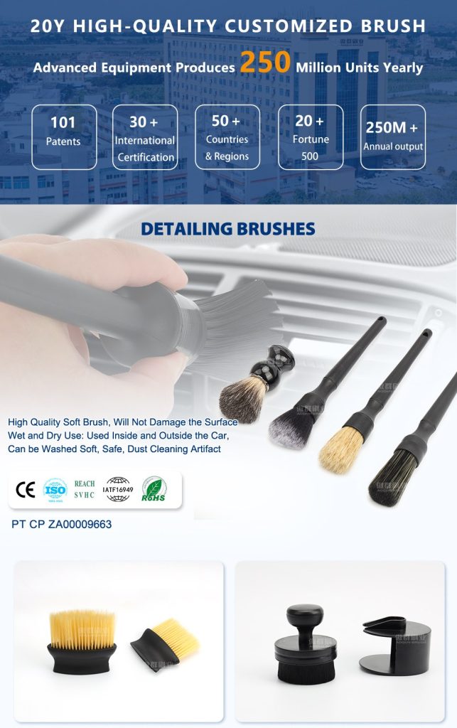 Soft Detailing Brush Set | Cleaning for Exterior & Interior Vehicle