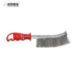 Grill Brush and Scraper for Barbecue | Wooden Handle and Replaceable Stainless Steel Bristles Head