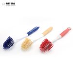 Dish Brush | Durable Nylon Bristles Kitchen Scrub Brush | Dish Scrubber with Handle for Pans, Sink, Bathroom