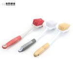Dish Brush | Durable Nylon Bristles Kitchen Scrub Brush | Dish Scrubber with Handle for Pans, Sink, Bathroom