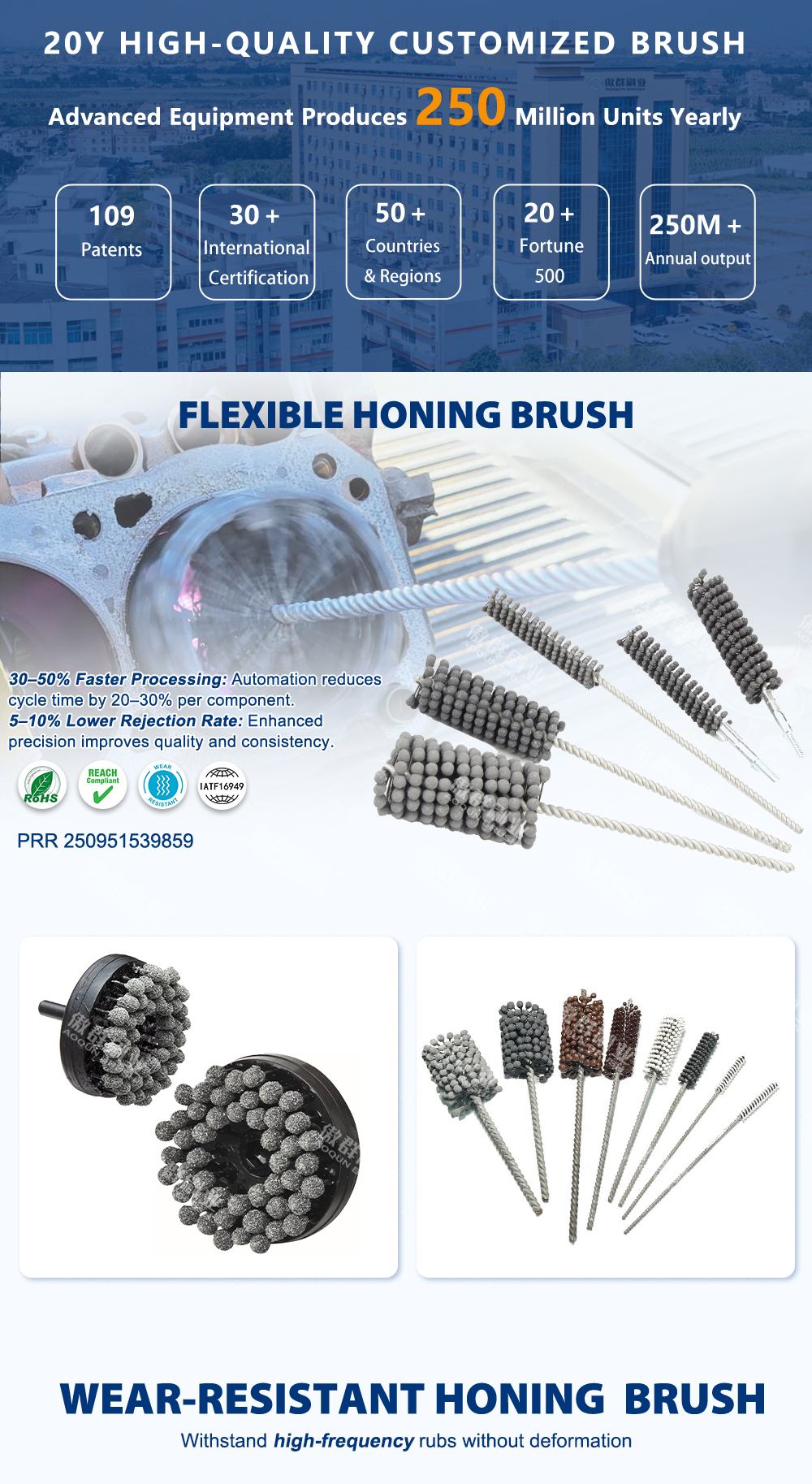Ball Honing Brushes | Cylinder Deburring Tool | Plateau Hone Brush